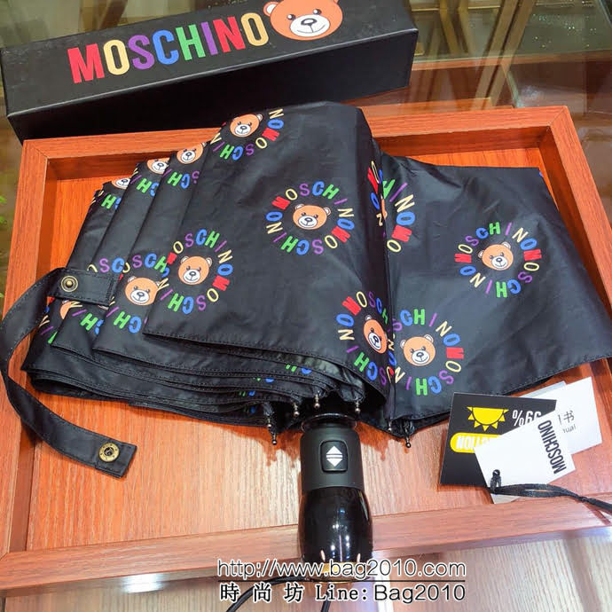 Moschino莫斯奇諾 防紫外線 全自動伸縮手柄 防雨防紫外線隔熱傘  sll1038